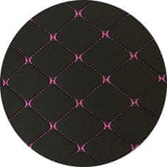 Cappa Prevleke za sedeže COMO črna/rožnata 2 kosa