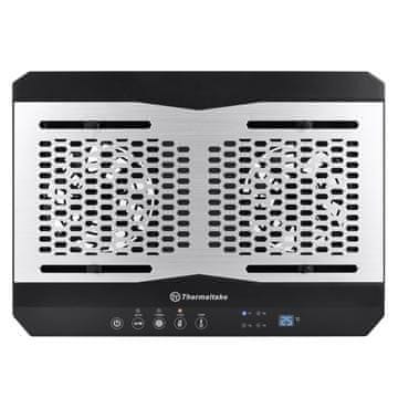 Thermaltake thermaltake massive tm cl-n002-pl12bl-a hladilna podloga za prenosni računalnik (17,x palca; 2 ventilatorja; vozlišče)
