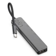 Linq linq hub usb-c 7in1 pro c multiport (hdmi 4k/60hz, usb-c pd100 w za napajanje, usb-c 3.2, 2x usb-a 3.2, tf/microsd slot, sd)