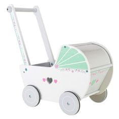 EcoToys Leseni voziček za lutke