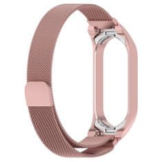 BStrap Milanese pašček za Xiaomi Mi Band 5/6, rose gold