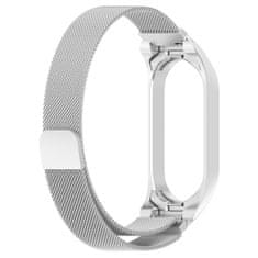 BStrap Milanese pašček za Xiaomi Mi Band 5/6, silver