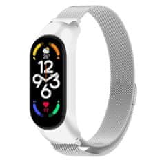 BStrap Milanese pašček za Xiaomi Mi Band 7, silver