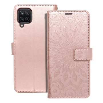OEM Torbica MEZZO Book za SAMSUNG A12 / M12, mandala, zlato-roza