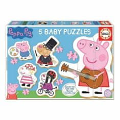 Peppa Pig Komplet 5 puzzle sestavljank Peppa Pig Baby