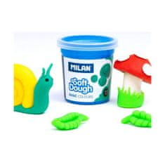 MILAN Komplet plastelina Milan Soft dough 913510B Zelenjava Modra Rumena