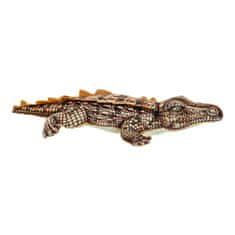 DKD Home Decor Plišasta igrača DKD Home Decor S3016335 Rjava Otroška Krokodil 46 x 22 x 8 cm