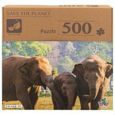 Colorbaby Sestavljanka Puzzle Colorbaby Elephant 500 Kosi 6 kosov 61 x 46 x 0,1 cm