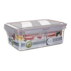 Banquet Hermetični kozarec LARA pravokotni 1,1l plastika
