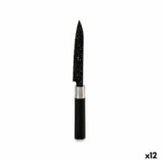 Kinvara Kuhinjski nož Marmor 2,5 x 24 x 2,5 cm Črna Nerjaveče jeklo Plastika (12 kosov)