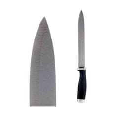 Kinvara Kuhinjski nož 3,5 x 33 x 2 cm Srebrna Črna Nerjaveče jeklo Plastika (12 kosov)