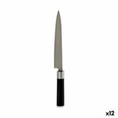 Kinvara Kuhinjski nož 3,5 x 33,5 x 2,2 cm Srebrna Črna Nerjaveče jeklo Plastika (12 kosov)