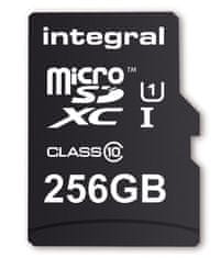 Integral 256GB SMARTPHONE & TABLET MICRO SDXC class10 UHS-I U1 90MB/s SPOMINSKA KARTICA+ SD ADAPTER