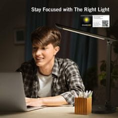 TaoTronics Elune E5 Touch control LED namizna svetilka črna TT-DL13