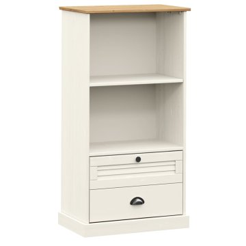 Vidaxl Knjižna omara VIGO 60x35x114,5 cm trdna borovina