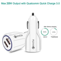 slomart avtomobilski polnilec qc 3.0 2xusb mce478 w white