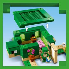 LEGO Minecraft 21254 želvja hiša na plaži