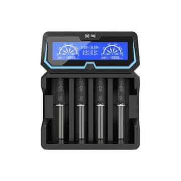 slomart xtar li-ion 18650 cilindrični polnilec združljiv z 20700/21700 x4 zaščitenimi celicami