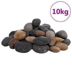 Vidaxl Polirani kamenčki 10 kg mešane barve 5-8 cm