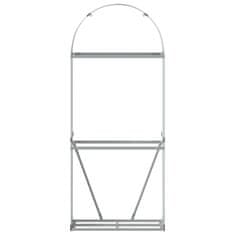 Vidaxl Nosilec za polena zelen 80x45x190 cm pocinkano jeklo