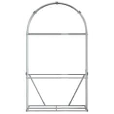 Vidaxl Nosilec za polena zelen 120x45x210 cm pocinkano jeklo