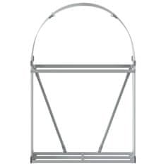 Vidaxl Nosilec za polena zelen 80x45x120 cm pocinkano jeklo