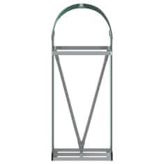 Vidaxl Nosilec za polena zelen 40x45x100 cm pocinkano jeklo