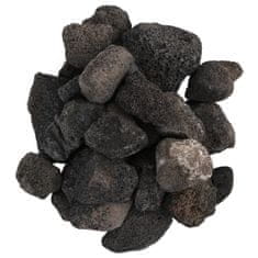 Vidaxl Vulkanski kamen 10 kg črn 5-8 cm