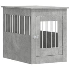 Vidaxl Boks za psa betonsko siva 55x80x68 cm inženirski les