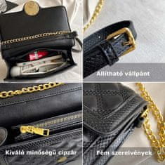 Dollcini ženske torbe križni nahrbtnik, Elegantna ženska torba, torba iz PU usnja, Casual, Torba, Za ženske/Potovanja/Delo/Vsak dan, črna mešanica