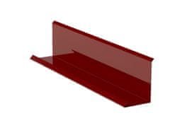 STREFA Stenska obloga RŠ 200, 3 bm, lakiran cink, jekleno rdeča (RAL 3009)