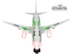 Lean-toys Belo potniško letalo z zvoki