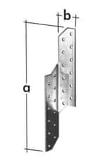 STREFA Priključek nosilca in špirovca LK 1, 32x170, levo pocinkana pločevina / pakiranje 1 kos