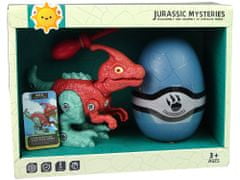 Lean-toys Set dinozavra z jajcem in izvijačem