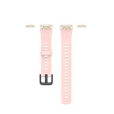 BStrap Silicone pašček za Honor Band 6 / Huawei Band 6, sand pink