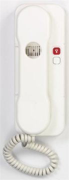 TESLA Domači telefon DT 85 z zvočnim signalom in 1 gumbom el. 1 ključavnica, bela