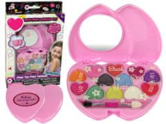Lean-toys Otroški set za ličenje v roza srčku