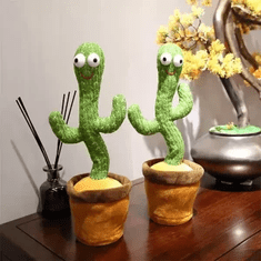 Čarobni interaktiven kaktus z LED-ligh osvetlitvijo〡DANCING CACTUS