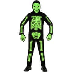 Widmann Otroški Kostum Zelenega Skeleton 3D, 158