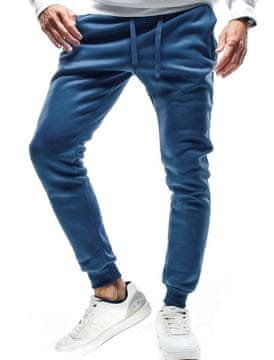 Recea Moške športne hlače Wrinkleswamp morsko modra