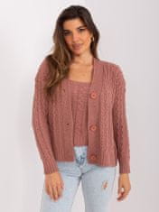 Badu Ženski pulover na gumbe Agatha temno roza Universal