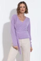 Fobya Klasičen ženski pulover Flokane lila 36-38