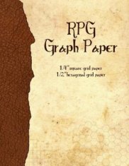 RPG Graph Paper: 1/4-Inch Grid & 1/2-Inch Hexagonal Grid Paper for Map-Drawing
