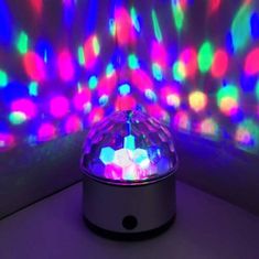 Luniks Mini vrtljiva LED disco krogla