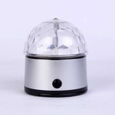 Luniks Mini vrtljiva LED disco krogla