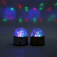 Luniks Mini vrtljiva LED disco krogla