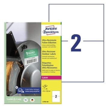 Avery Zweckform Etikete zweckform l7916-40 210x148mm
