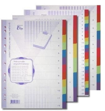 Elisa Pregradni karton a4 12-delni karton