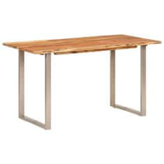 Vidaxl Jedilna miza 140x70x76 cm trden akacijev les