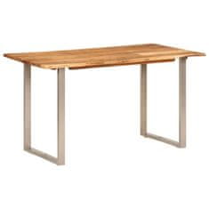 Vidaxl Jedilna miza 140x70x76 cm trden akacijev les